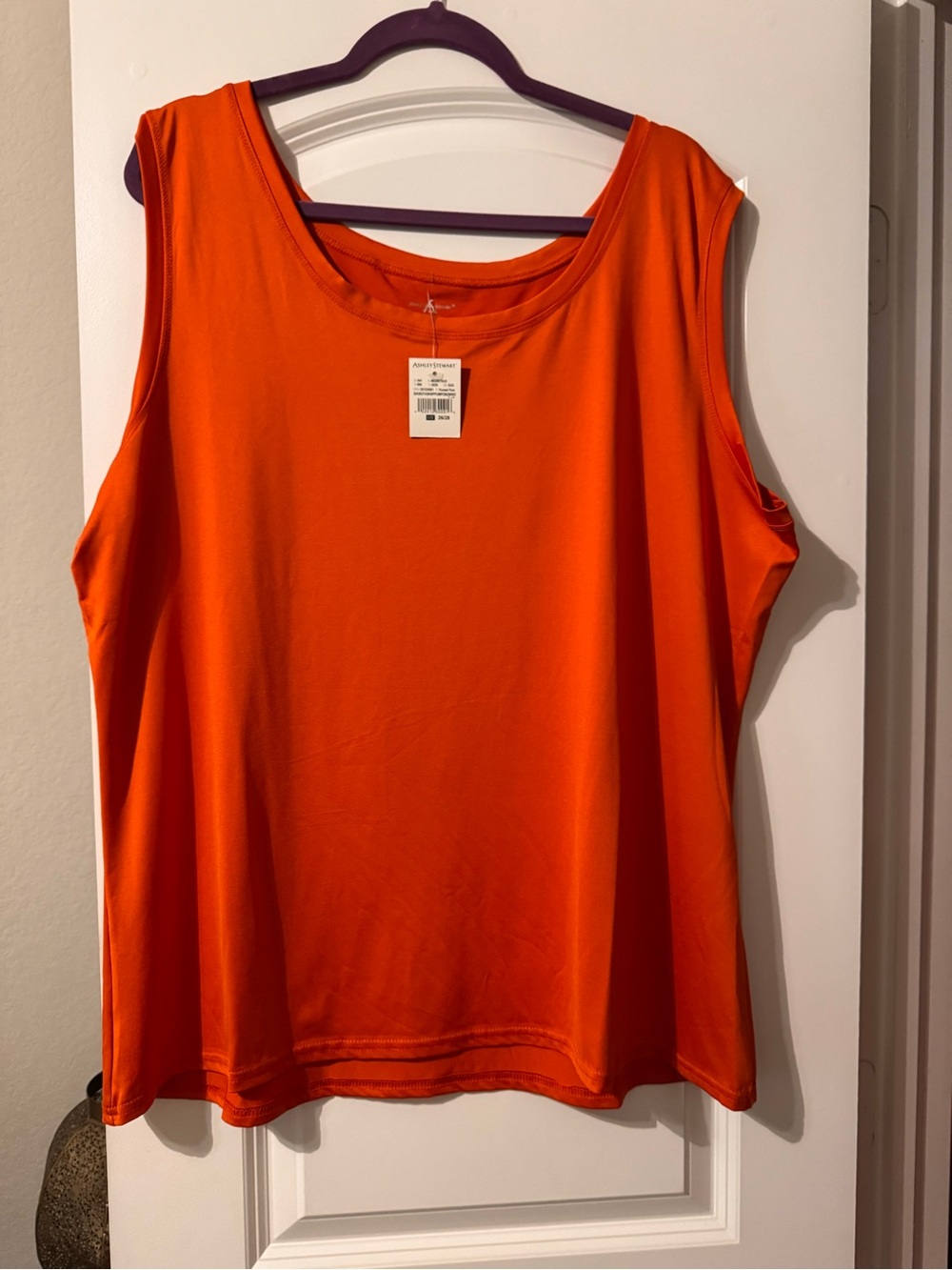 Ashley Stewart Vibrant Orange Sleeveless Camisole